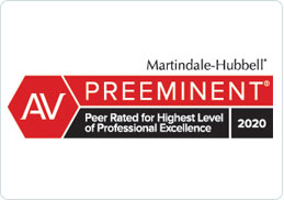 Martindale - Hubbell | AV PREEMINENT | Peer Rated for Highest Level of Professional Excellence 2020
